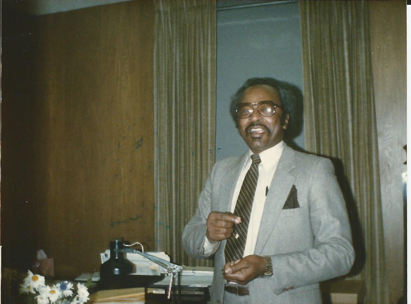 Old-looking photo of Judge Bonner smiling