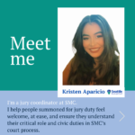 SMC Jury Coordinator Kristen Aparicio